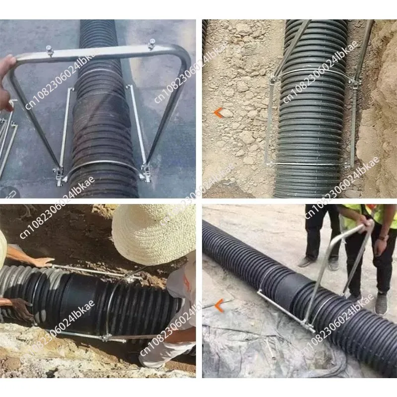 Double wall corrugated pipe tensioner universal  pipe thruster manual pipe connector