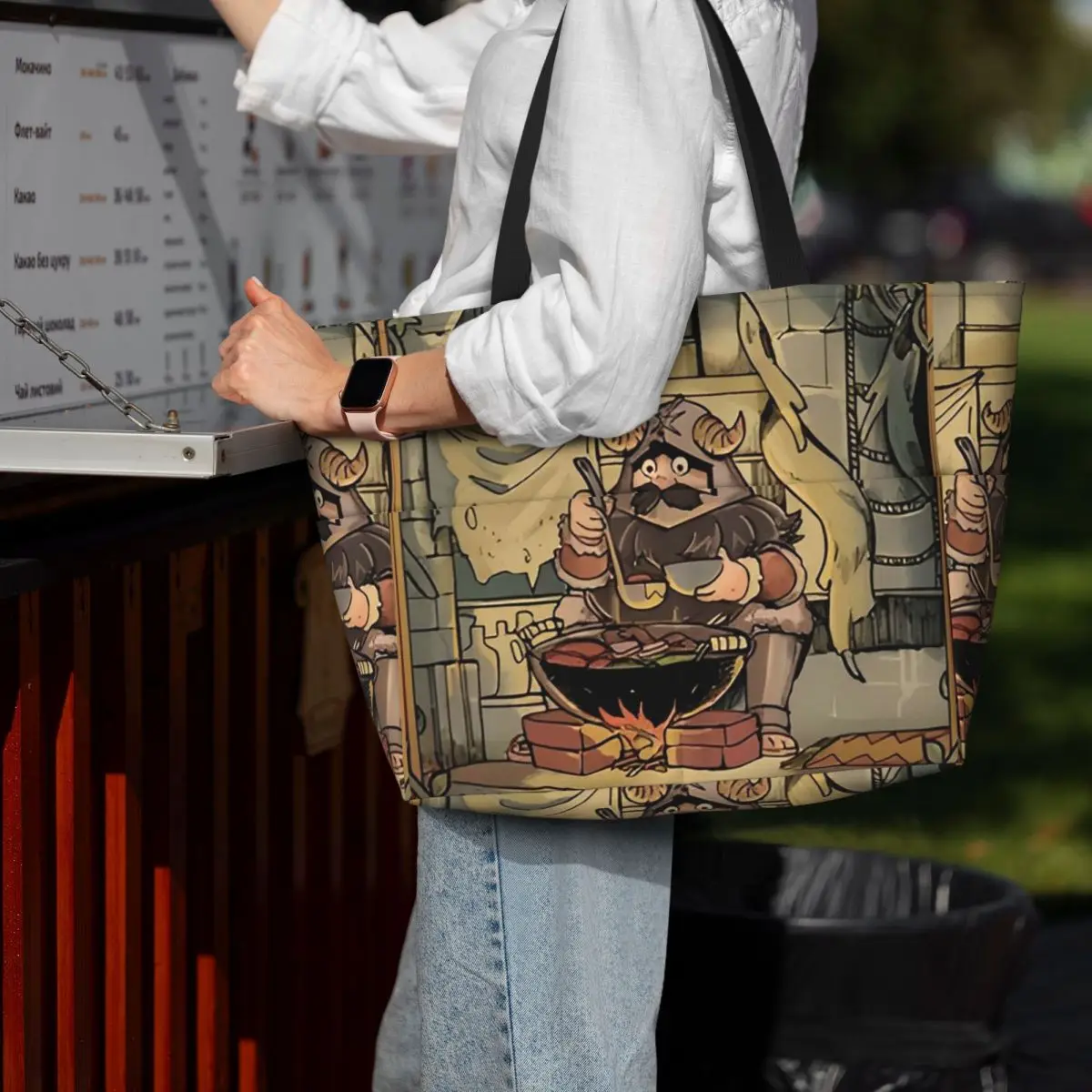 

Dungeon Meshi Delicious In Dungeon Senshi Cooking Beach Tote Bag Спортивная сумка для йоги Duffle Большая сумка-тоут Женская дорожная сумка Сумка для фитнеса