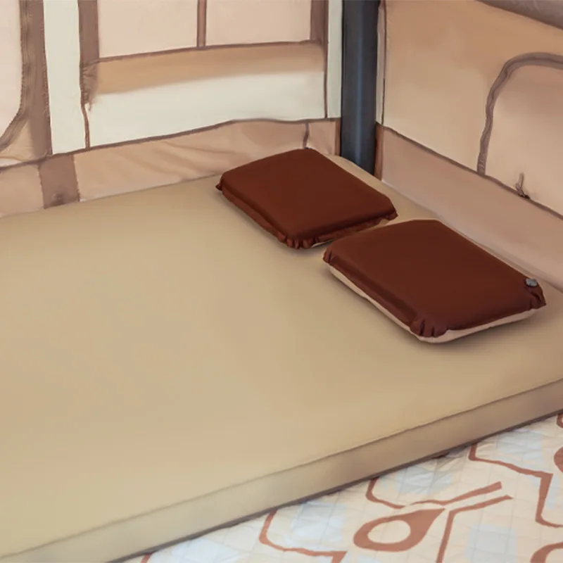 ที่นอนเป่าลมอัตโนมัติแบบฟองน้ำชีส ที่นอนหนาสำหรับตั้งแคมป์ในรถยนต์ ที่นอนเป่าลมกันความชื้น