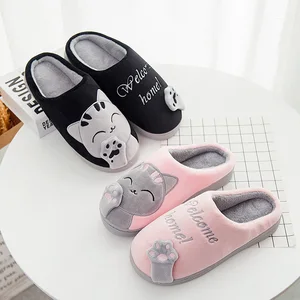 Kawaii Cat Decoration Pantoffeln für Frauen, bequem, gefüllt, Schuhe, heiß, Winter 10 Hauptverkaufskatze -Sneaker - №9