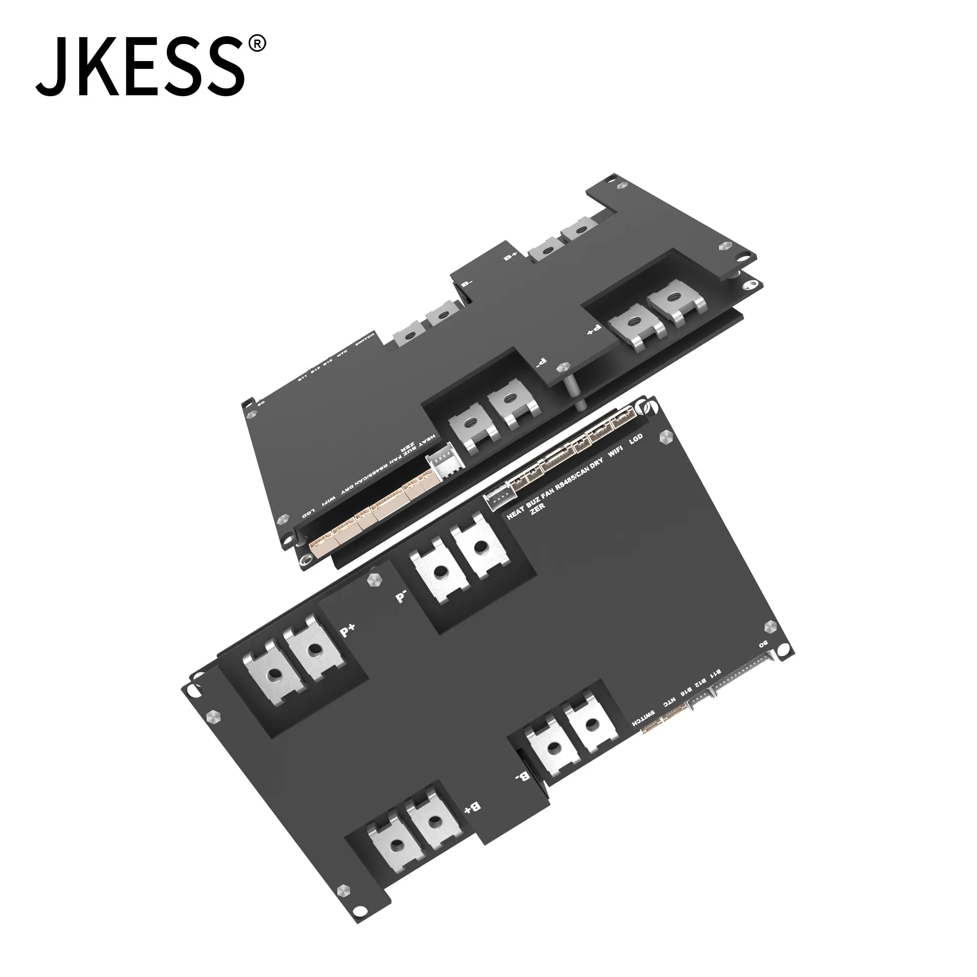 JKESS 5TH SOC Balance Bms Lifepo4 Li-Ion LTO baterai BMS 4S 8S 16S 24S 50A 100A 150A 200A 300A Inverter daya seri paralel