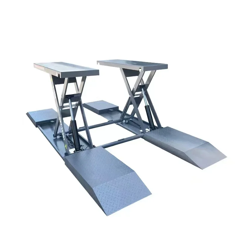 

Customized 1.2/1.4/1.6m Portable Scissor Car Lift 4000kg Capacity with Hydraulic Double Cylinder