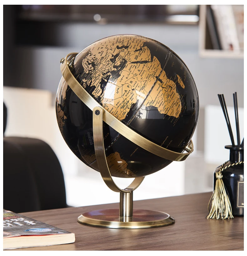 Home Decor Zubehör Retro Weltkugel Moderne Lernweltkarte Globus Kinder Studie Schreibtisch Dekor Globus Geographie Kinder Bildung – Detail 14