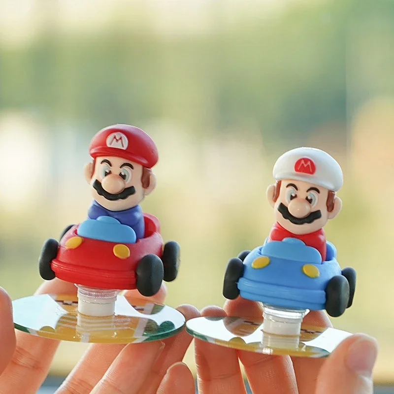 سوبر ماريو بروس سيارة الحلي أنيمي الانجراف الدورية ديكور السيارات الداخلي الكرتون سيارة مركز وحدة التحكم نموذج اكسسوارات الهدايا #3