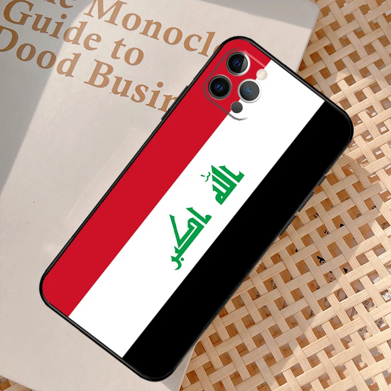 Iraqi Iraq Flag Cover For iPhone 12 11 13 14 15 Pro Max Mini 8 7 Plus SE 2022 2020 XS Max X XR Phone Case