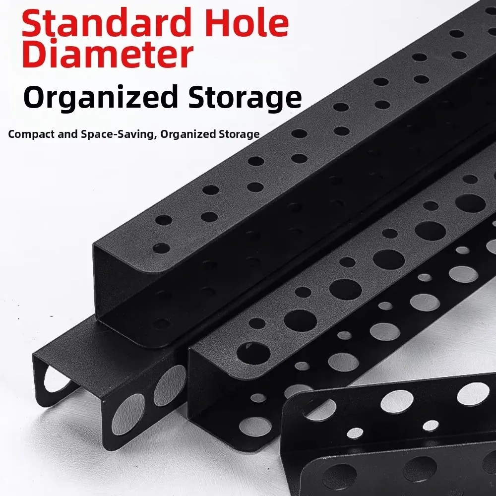 

Heavy Duty Screwdrivers Pliers Wall Rack 14/18/23 Holes Black Wall Mounted Pliers Holder Space Saving Sturdy Tool Storage Rack