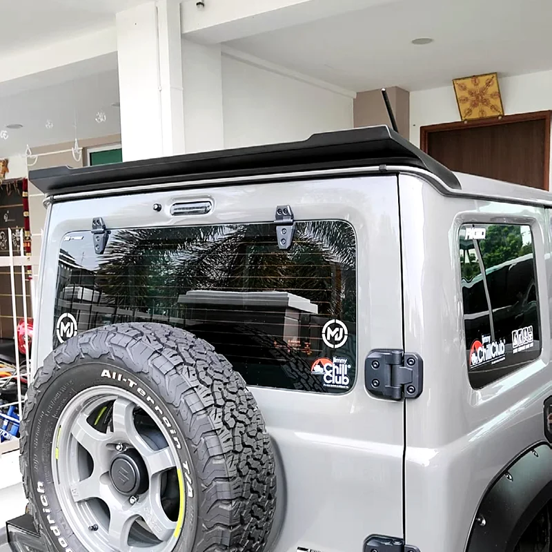 Per il nuovo Suzuki Jimny 2018 a 2024 5 porte 3 porte JB64 JB74 nero lucido Spoiler posteriore Spoiler tronco coda Spoiler