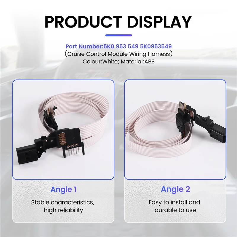 

For Golf Jetta Touran Skoda Yedi 5K0 953 549 5K0953549 Cruise Control Module Wiring Harness With Plug