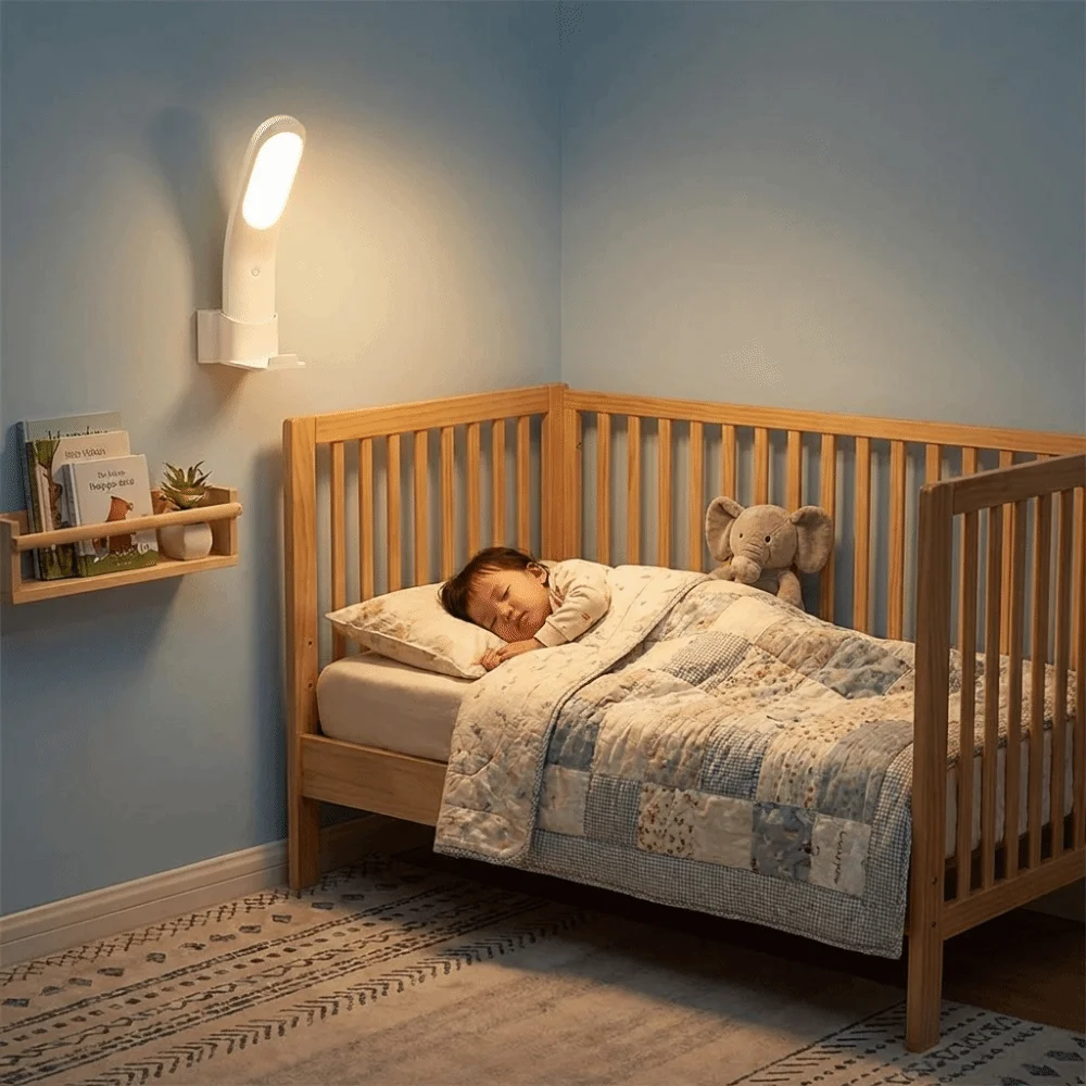 Dual Use Power Supply LED Desk Lamp Strong Flashlight Compact Size Rechargeable Lamp Multi-Functional Design Soft Uniform Light