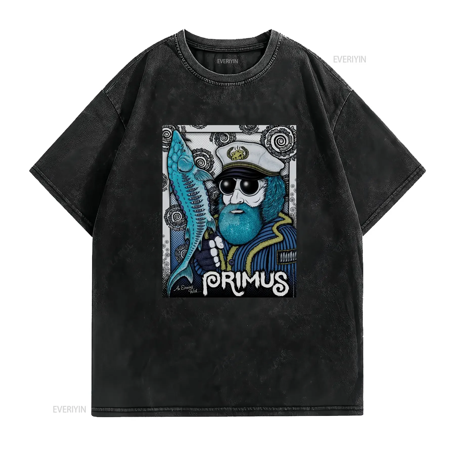 Primus Vtg Style Fan Art T Shirt cute CHristmas vintage Washed Versatile Breathable designer clothes Stretched Casual Stylish