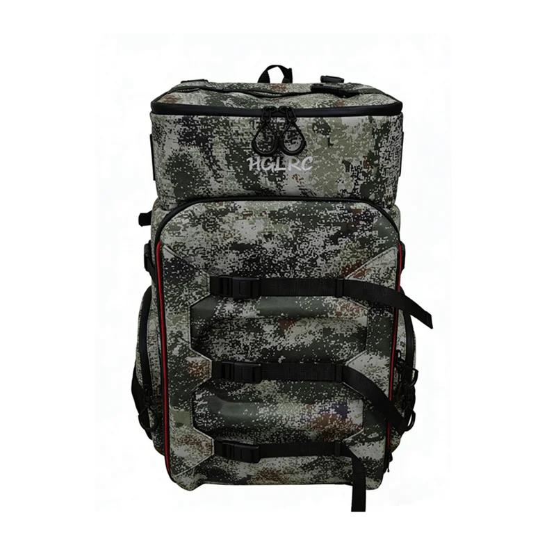 HGLRC 33.5L Backpack Set - Waterproof, with Rain Cover, Waist Bag, Accessory Pouch, for FPV Drones & Outdoor Travel