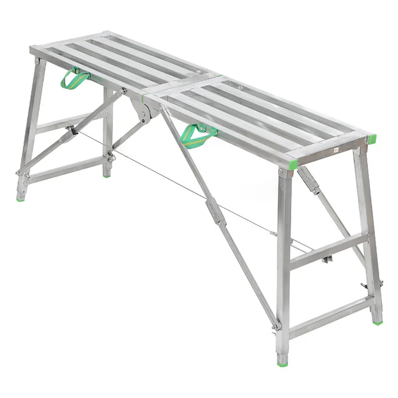 Portable Folding Ladders Scaffold Work Platform Adjustable Height Metal Scaffolding Stage Scaffolding for Interior Decoration