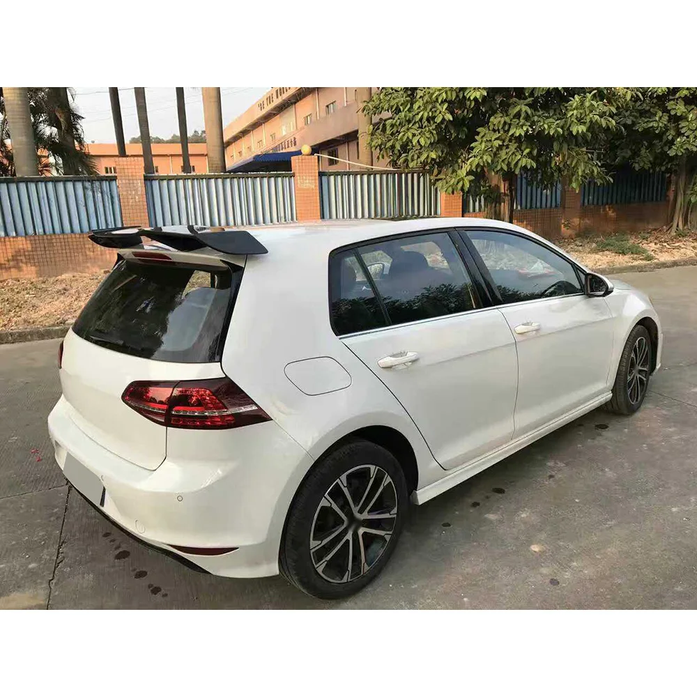 Carbon Fiber Rear Roof Spoiler Lip Wings For Volkswagen Golf 7 VII MK 7 GTI RZ 2014-2017 - view 4