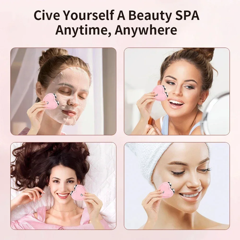 Micro Current อุปกรณ์ความงาม Mini แบบพกพา Face Lifting Roller เครื่องนวดกระชับสัดส่วนที่ละเอียดอ่อน Contour Firming Facial Care