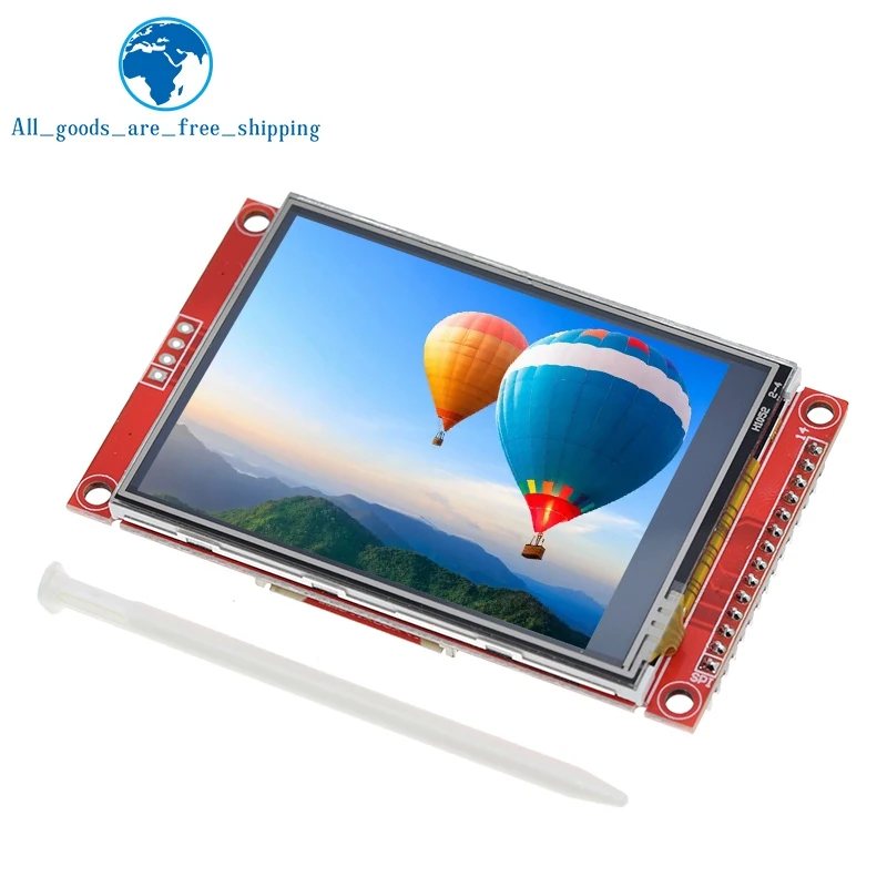 Imagem -03 - Tzt Lcd Touch Panel Serial Port Module com Spi Tft Pbc Ili9341 St7789v 240x320 28