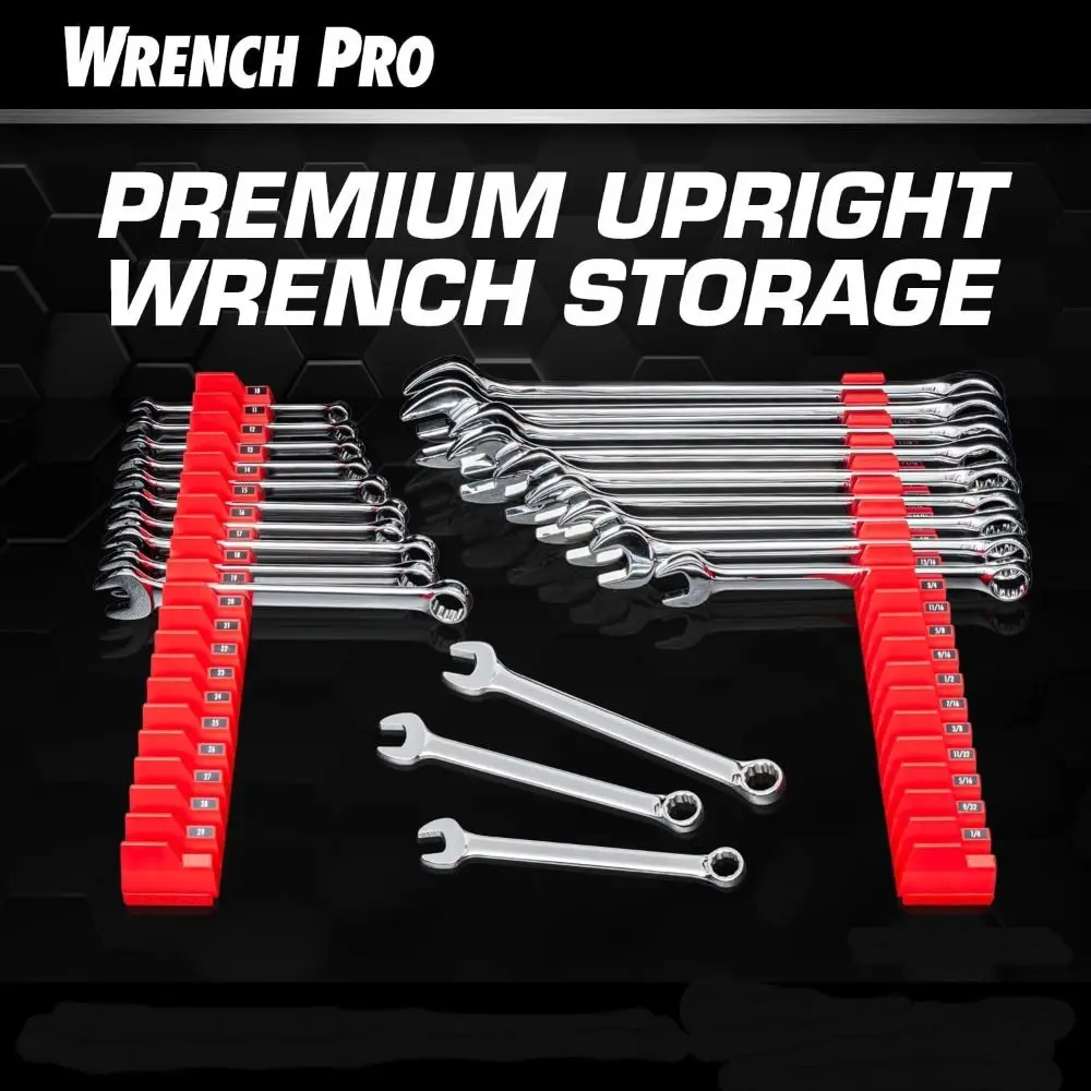 Multi-Purpose 23 Slots Wrench Holder Spanner Storage Storage Rack Organizer Hardware Tool