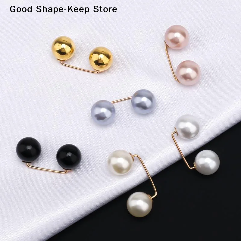 dailyFaux Pearl Waist Alteration Pins 5 Pack Sharp Metal Needle for Loose Skirts Pants Casual Outfit ResizingDaily products