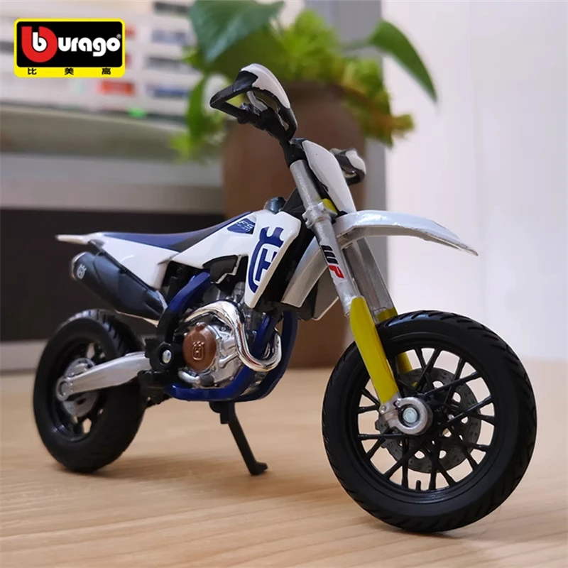 Maisto 1:18 Husqvarna FS450 Supermoto Alloy Racing Motorcycle Model Diecast Metal Motorcycle Model Collection Childrens Toy Gift