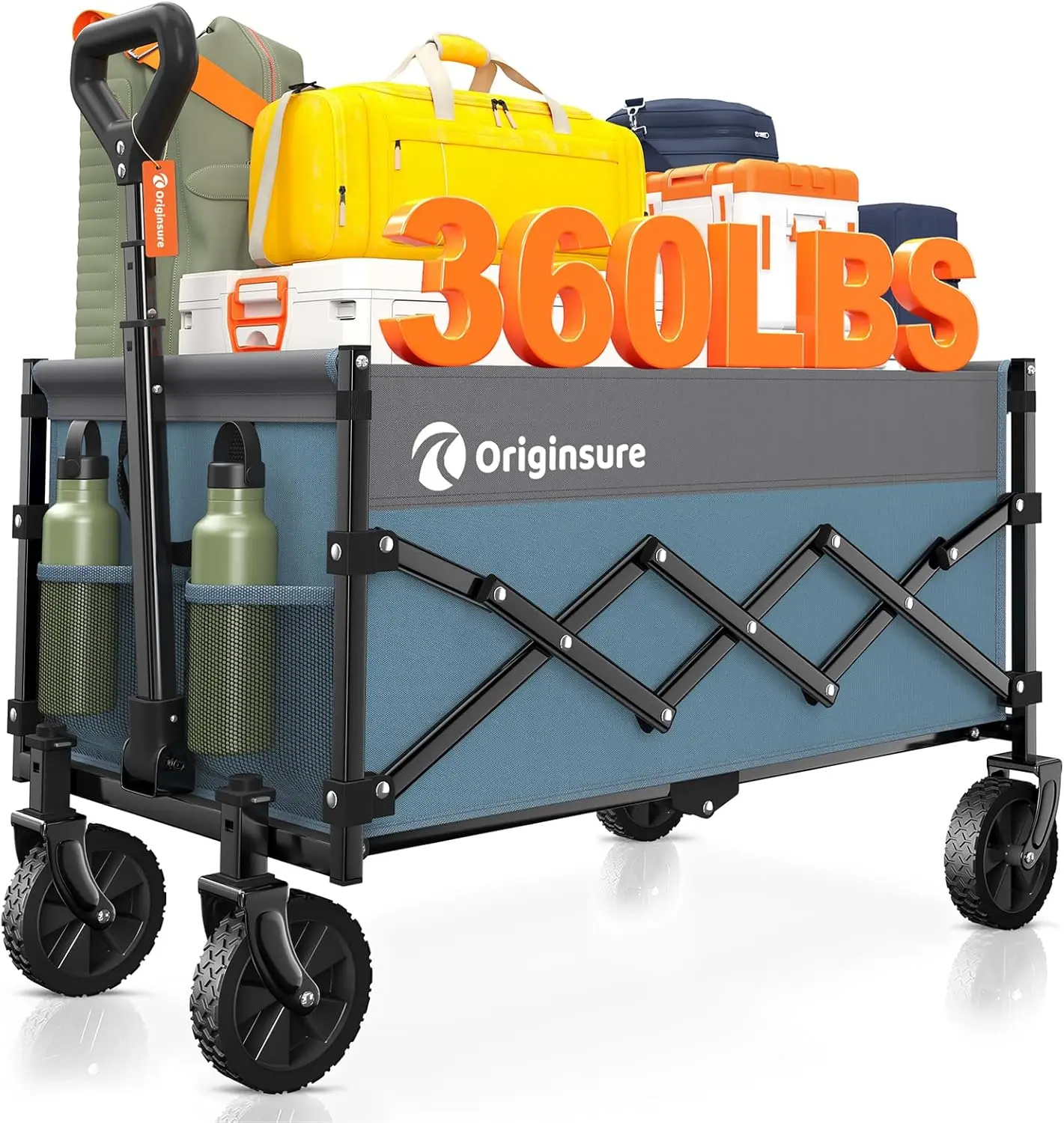 

Складная тележка-тележка — легкая портативная сверхмощная складная пляжная тележка с колесами для кемпинга, покупок, продуктов