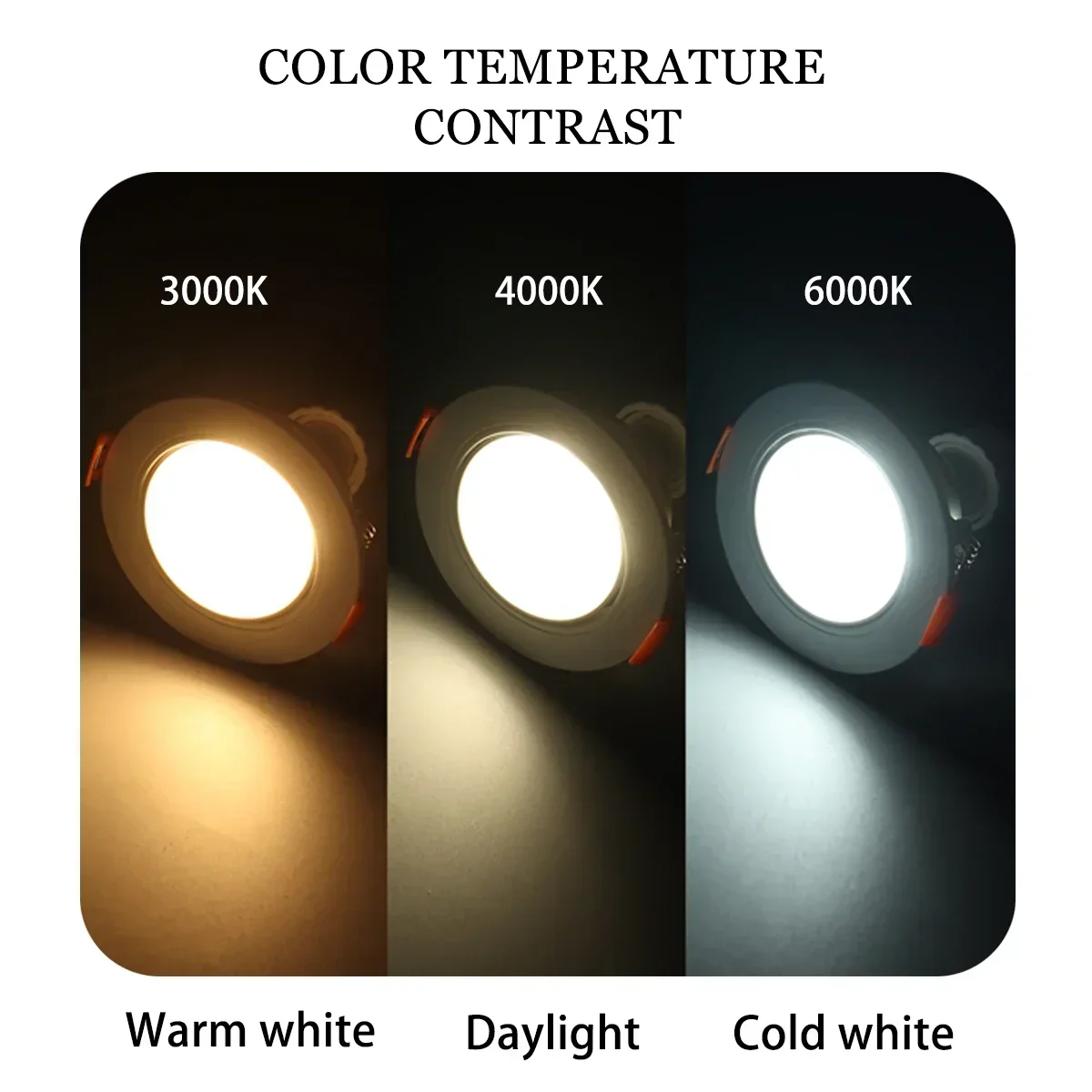 4-20pcs LED Ceiling Lighting 3W Recessed led Downlight Ceiling Lamps for Living Room LED Spotlight Panel Lights Kitchen Lamp