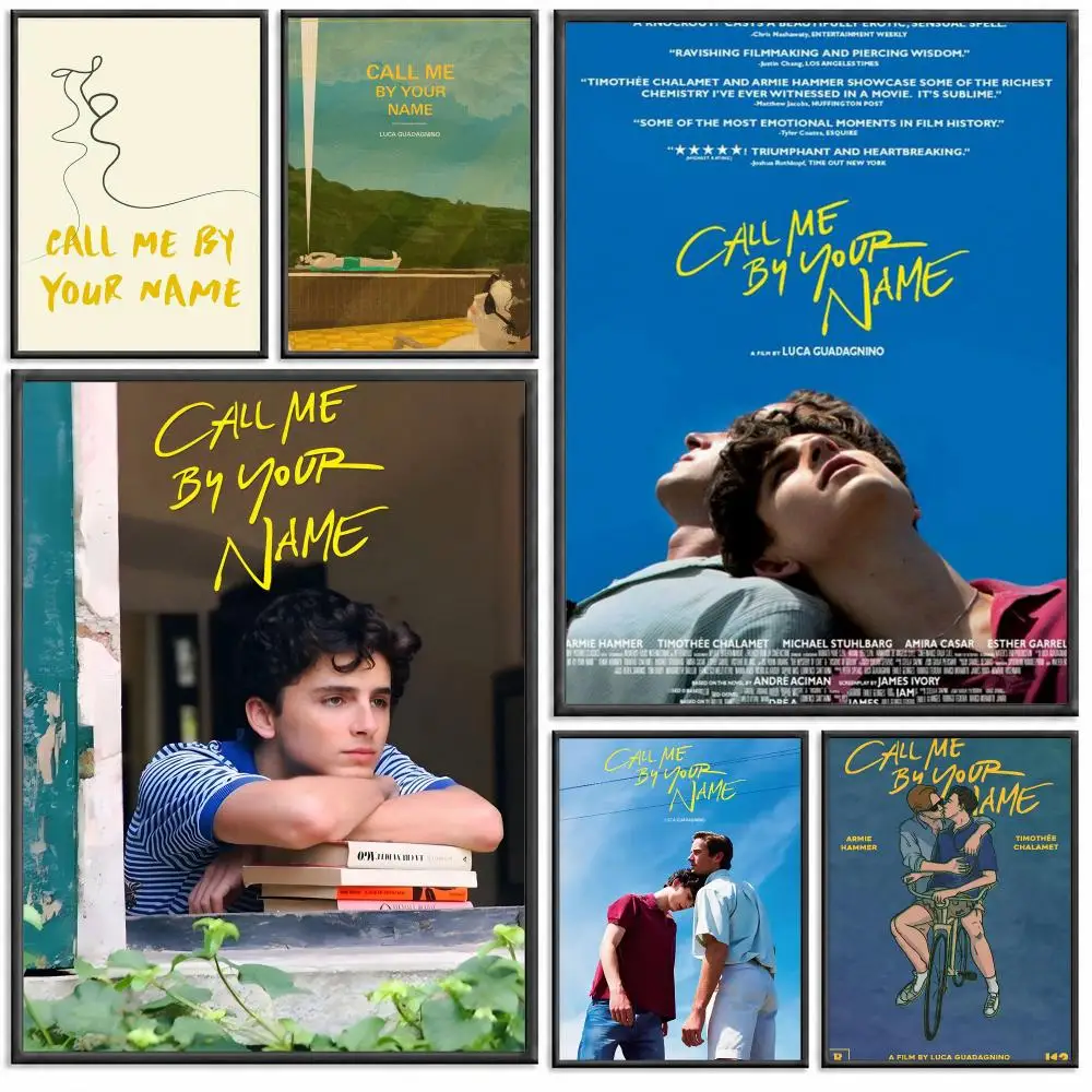 Call Me By Your Name Movie Poster Modern PP Paper Wall Decorative for Cafe Office Bar Home Wall Decor Gift