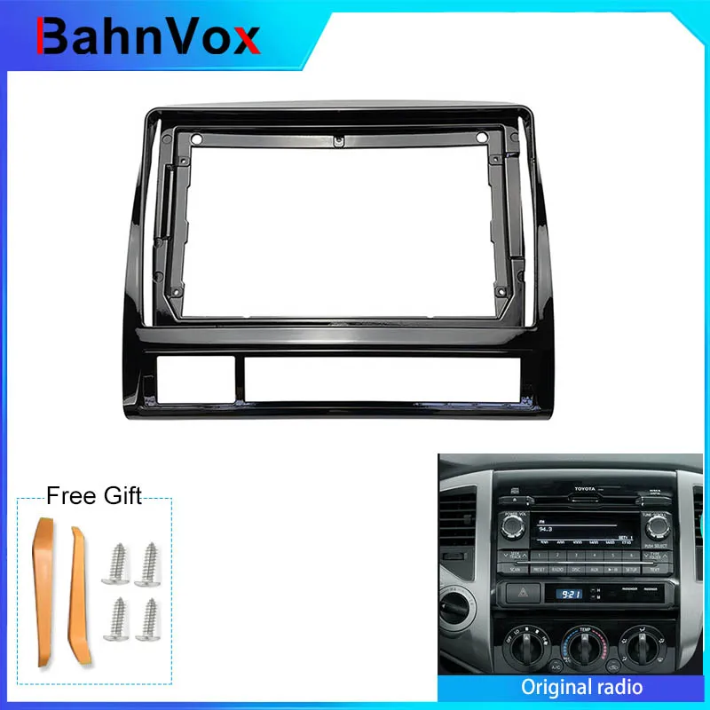 9 inch Android Car Radio frame forTOYOTA TACOMA HILUX 2005 20132din Stereo GPS Fascia bezel Panel Adapter wire harness