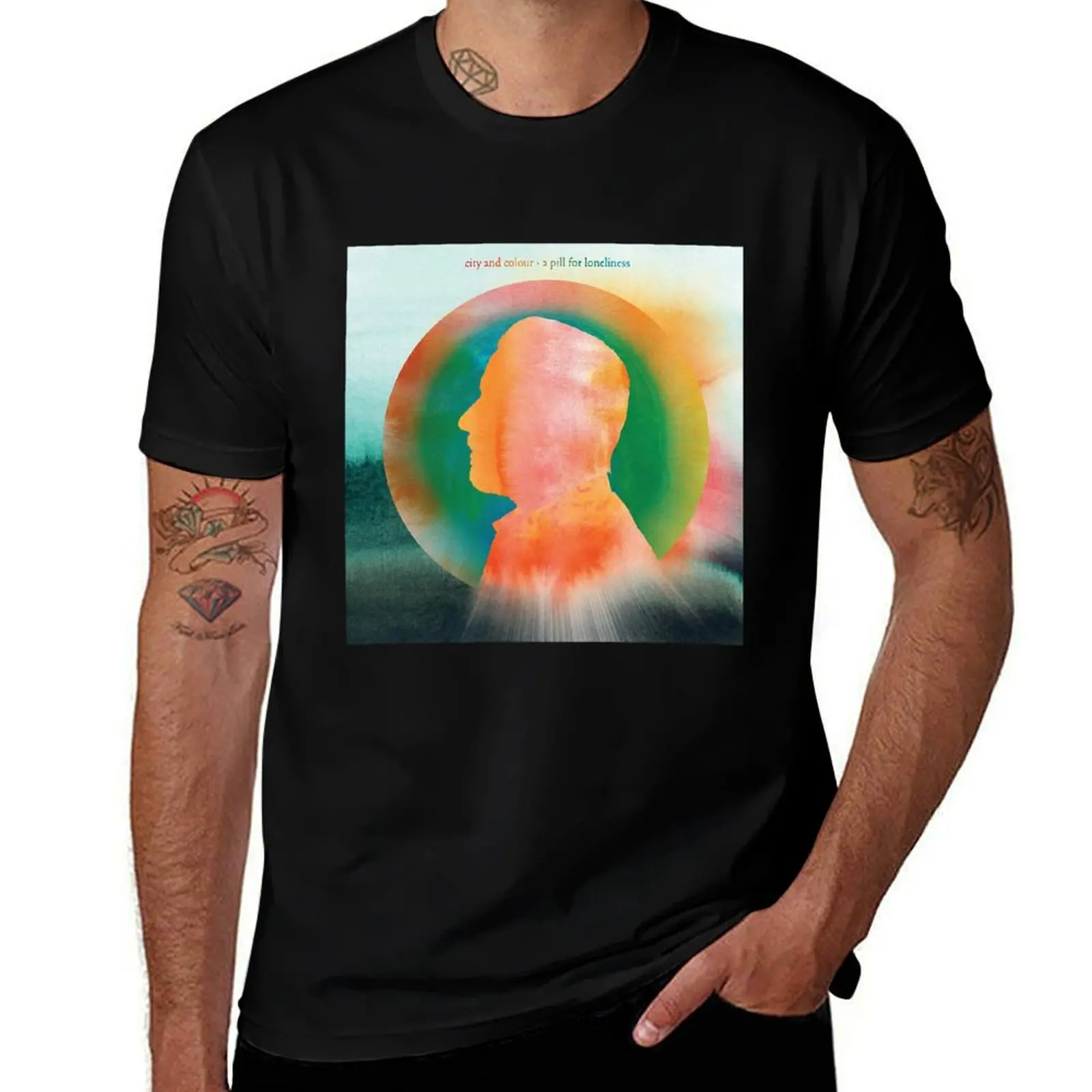 City and Colour A Pill For Loneliness T-Shirt Moisture Control Sports Tee T-Shirt