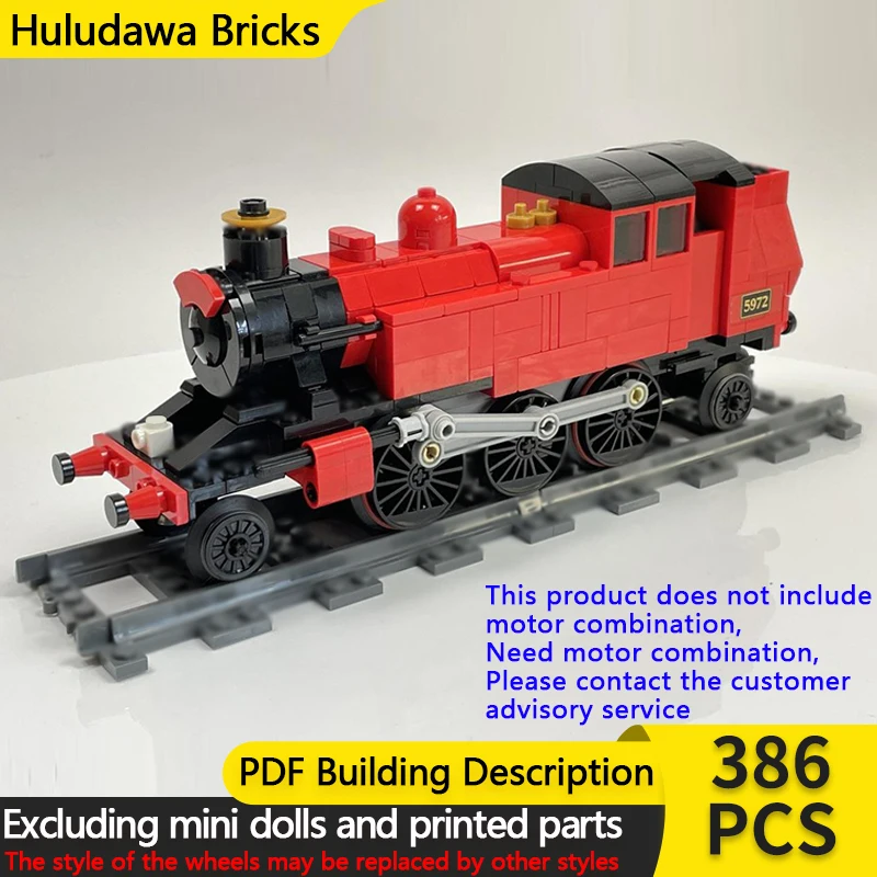

City Car Model MOC Building Bricks Class 2 2-6-2T Steam Locomotive Modular Technology Children Holiday Gifts Assemble Toys Suit