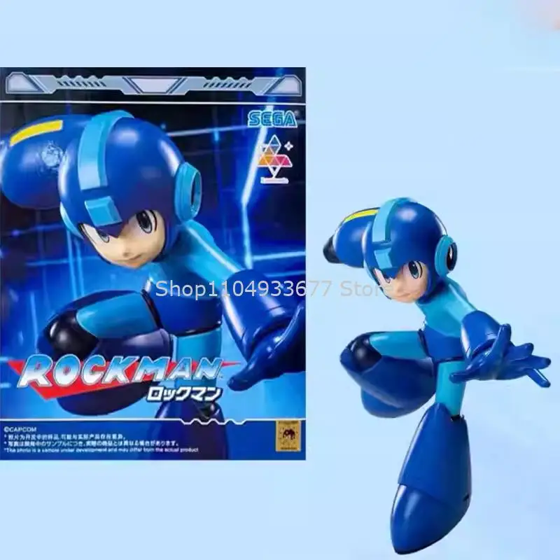 Anime rockman luminasta cerca de 19cm em estoque original genuíno figura modelo coletor estatueta brinquedos desktop ornamento presente boneca