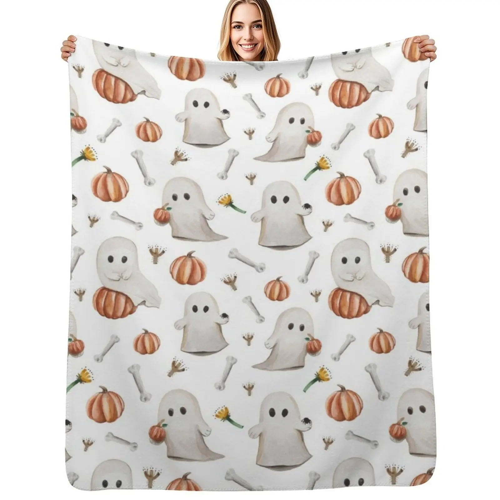 

HALLOWEEN GHOST PARTY 2 Throw Blanket bed plaid Quilt Fashion Sofas Summer Blankets