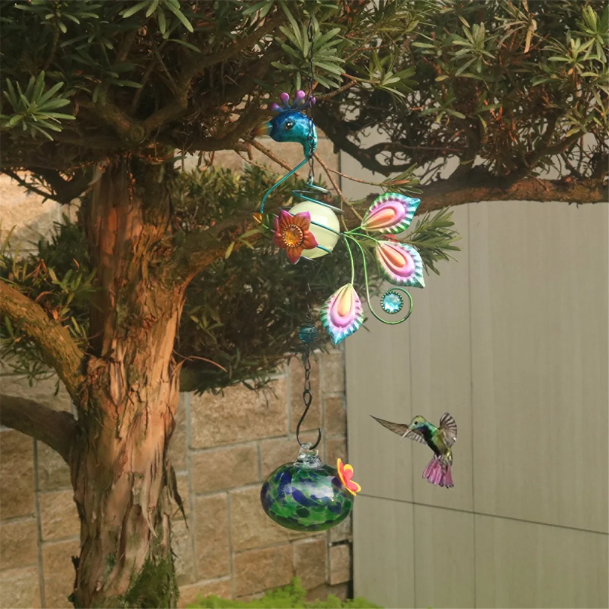 

Charming Wind Chimes Bird Feeders for Outdoors Hanging Ant and Bee Proof,Never LeakHUG