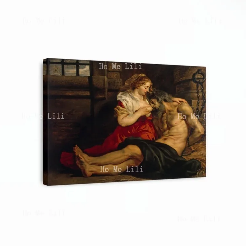 Peter Paul Rubens Roman Charity History Wall Art Baroque Home Decor Canvas Print Poster