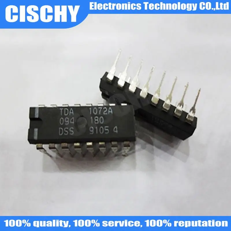 5pcs/lot TDA1072A TDA1072 1072A DIP-16  In Stock