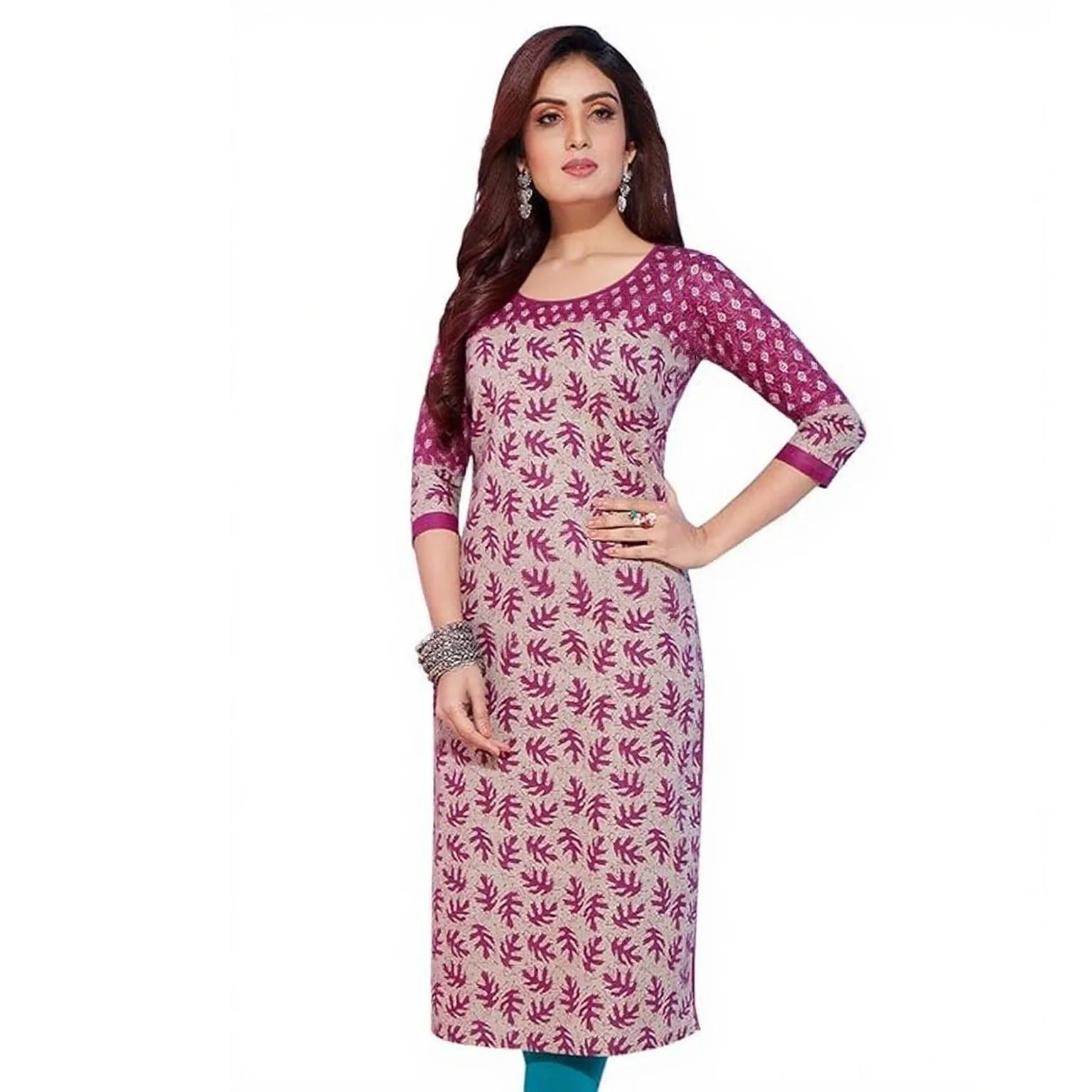 فستان مسلم 2026 كورت نسائي مريح عصري أنبوب مستقيم Abito Donna Musulmana نمط وطني إسلامي بحاشية شق #4