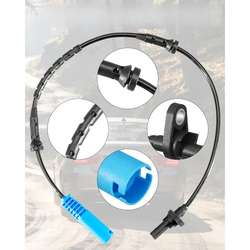 2 Pcs ABS Wheel Speed Sensors Front Side L&R Fit for BMW 323i 2007 2009-2011 325xi 2006 328i xDrive 2009-2012 328xi 2007-2008