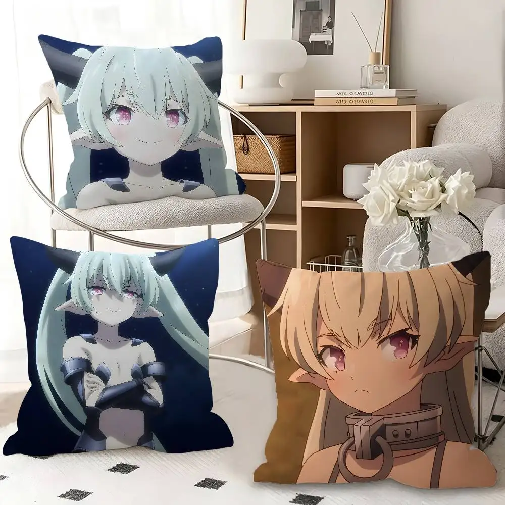 1pc Krem How Not To Summon A Demon Lord Pillow Case Fashion Square Pillowcase Bedroom Sofa Room Ins Decoration Leisure