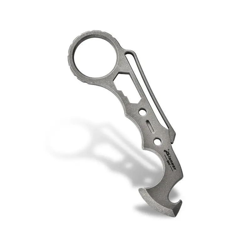 Titanium Alloy Pry Bar Outdoor Portable Survival EDC Multi-purpose Tactical Tool