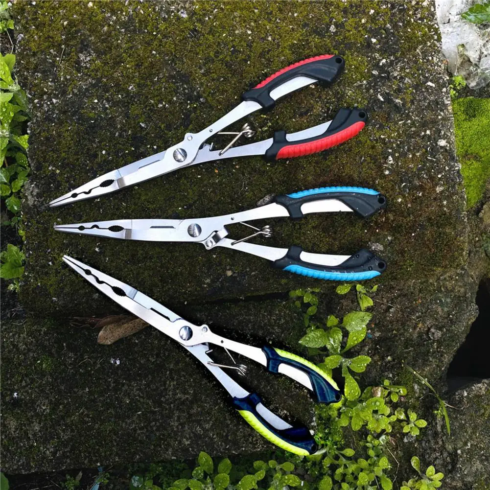 Fishing Pliers Comfortable Grip Ergonomics Lure Pliers Anti-slip Fishing Line Fishing Tied Hooks Pliers Angling Equipment