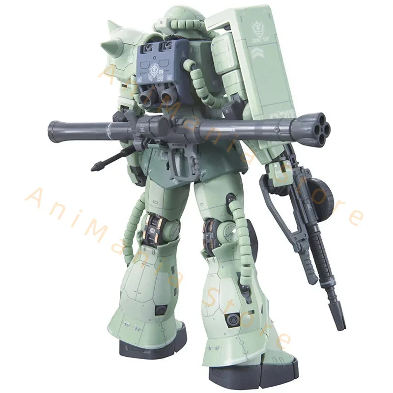 Bandai Gundam Model Kit Anime Figuur RG 1/144 MS-06F Zaku 2 Echt Gunpla Robot Model Actie Speelgoed Figuur Speelgoed voor Kinderen