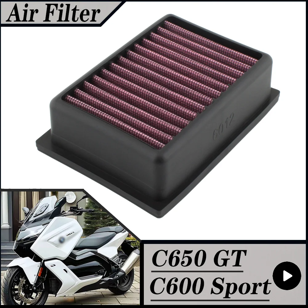 

FOR BMW C650GT 2012-2020 C600 Sport 2012-2018 Motorcycle High Flow Air Filter Intake Cleaner C650 GT C600Sport