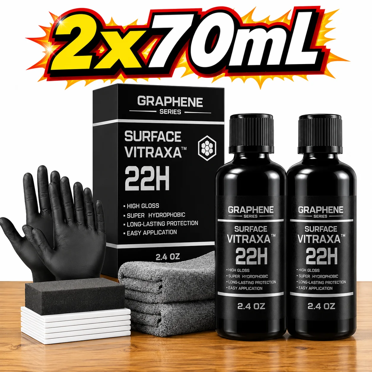 Car Wax Ceramic Coating - Semprotan Pelapis Nano Keramik Graphene untuk