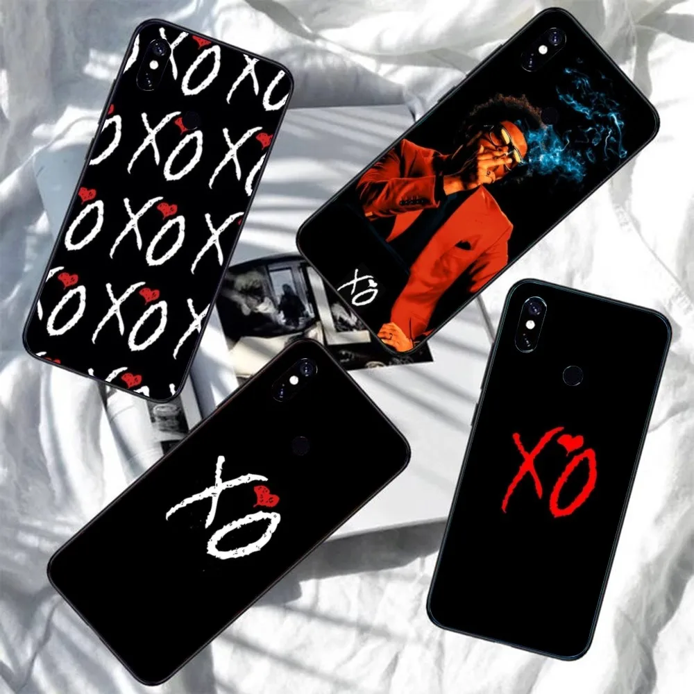 Weekend XO Mobile Cell Phone Case for Xiaomi Redmi Note 12 11 10 9T 8 7 Pro 9 9A 9C 8 Black Soft Phone Cover Funda