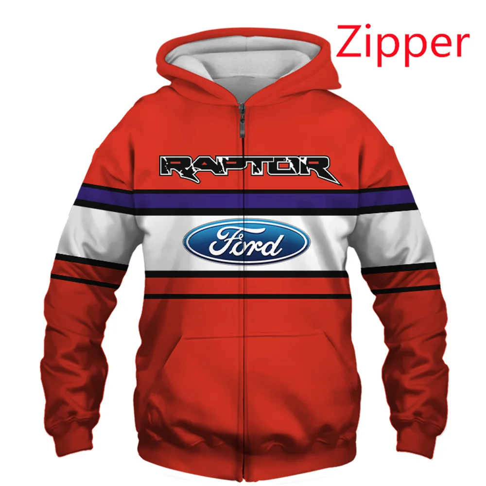 Fashion European and American men\'s hoodie 3D printed Ford driver full print leisure sports hoodie popular fashion coat