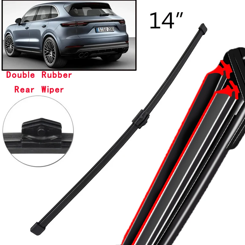 

Car Wiper 14" Rear Wiper Blade For Porsche Cayenne MK3 2018 - 2023 Windshield Windscreen Tailgate Window Car Rain Brush