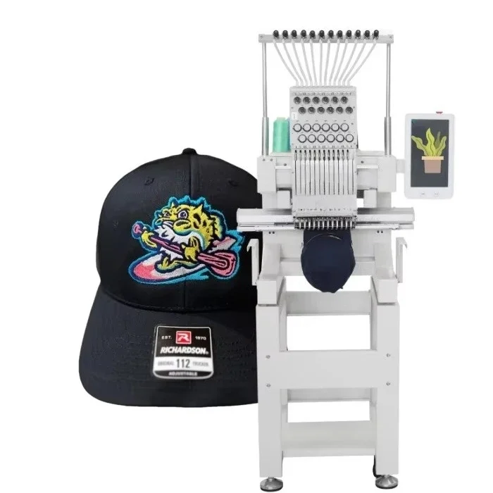 ماكينة تطريز برأس واحد مسطحة وقبعة كمبيوتر أوتوماتيكية #6