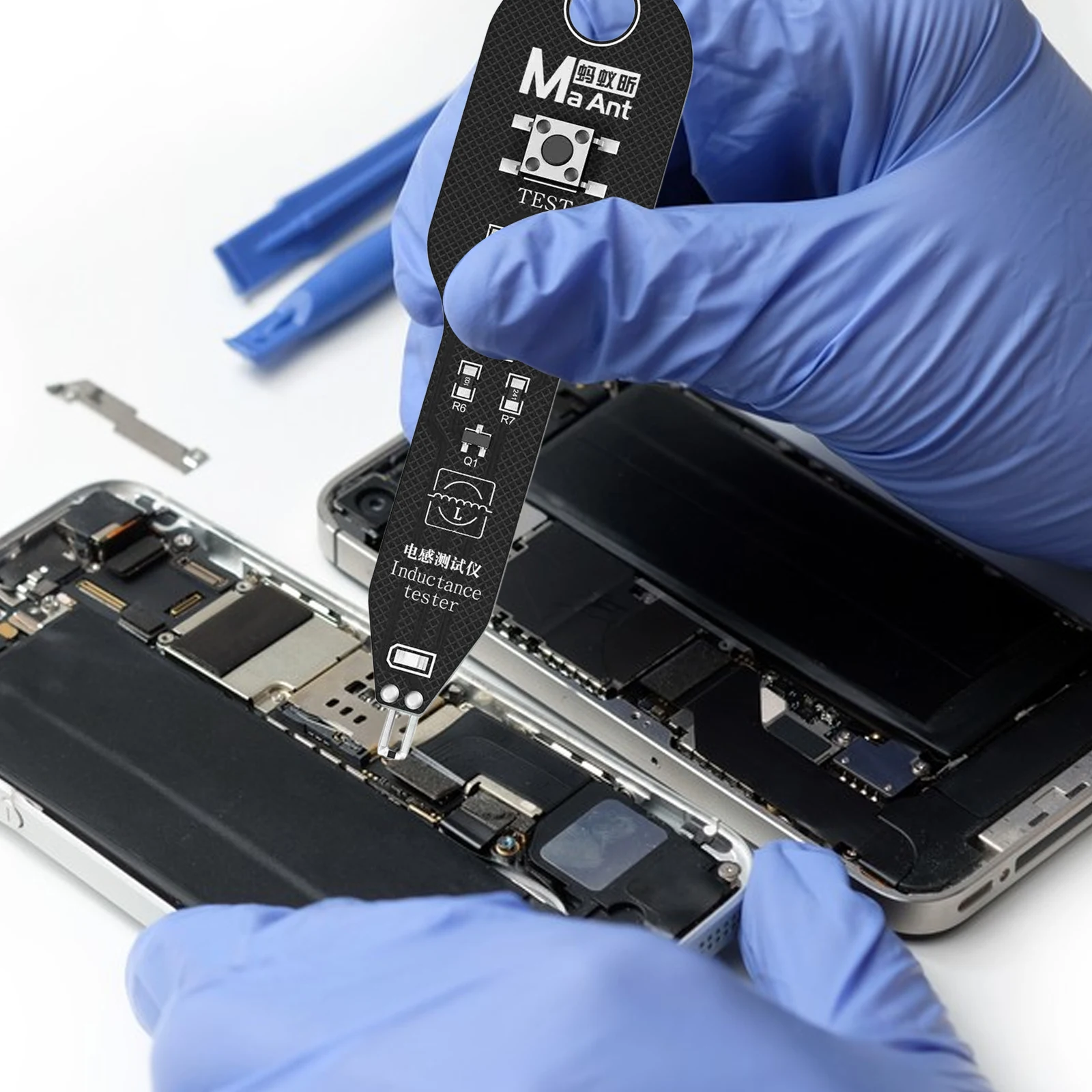 

Inductance Tester Motherboard Coil Tester Inductor Detector Tool for PC Repair Electromagnetic Induction Quick Fault Check