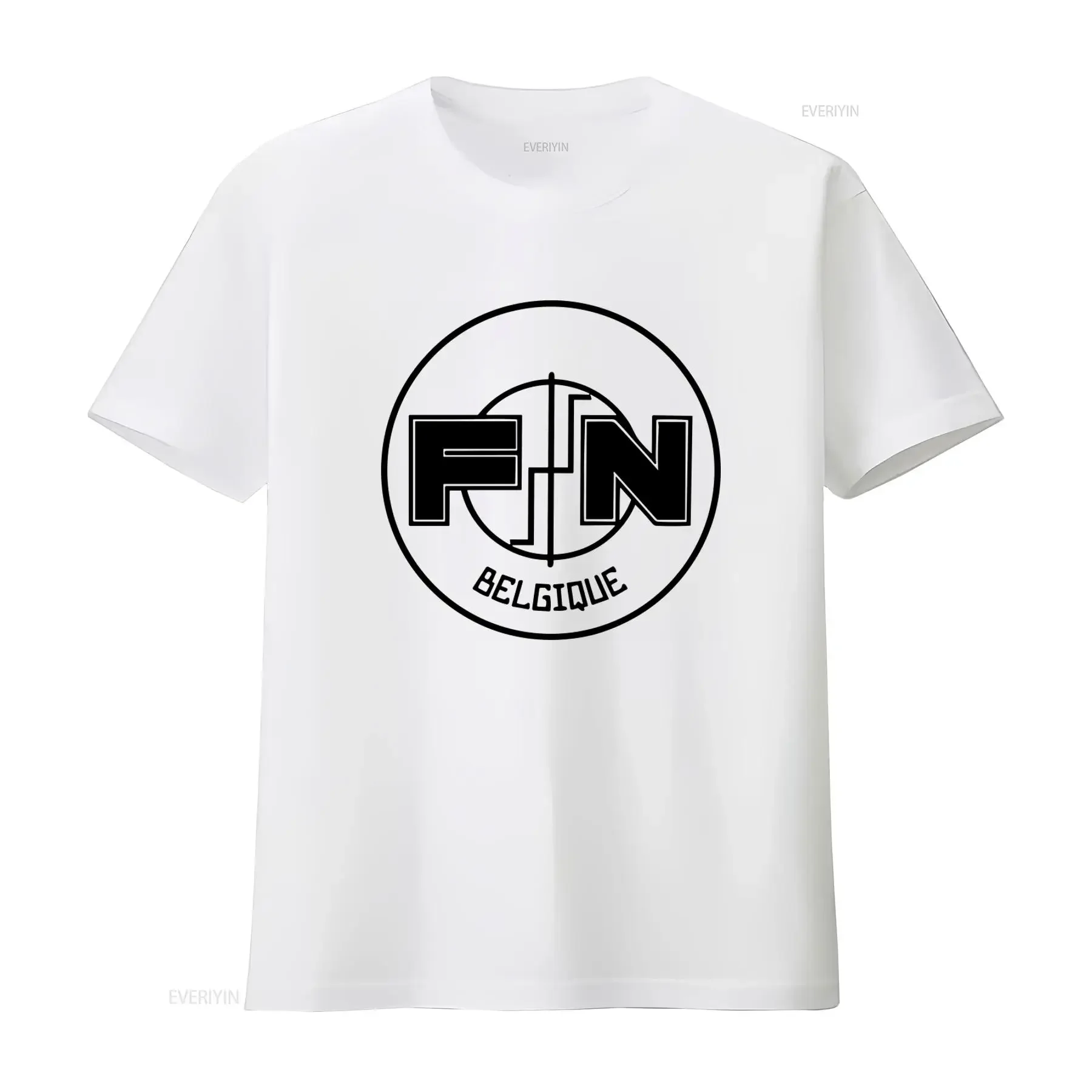 FN Belgique Fan T Shirt Fabrique Nationale Herstal Inspired Design Perfect for Weapons Factory Enthusiasts vintage Washed