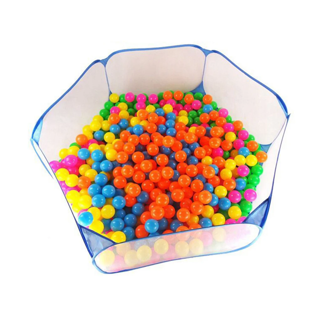 Box per bambini pieghevole 1 pz, blu, leggero, per interni ed esterni, con recinzione per piscina di palline