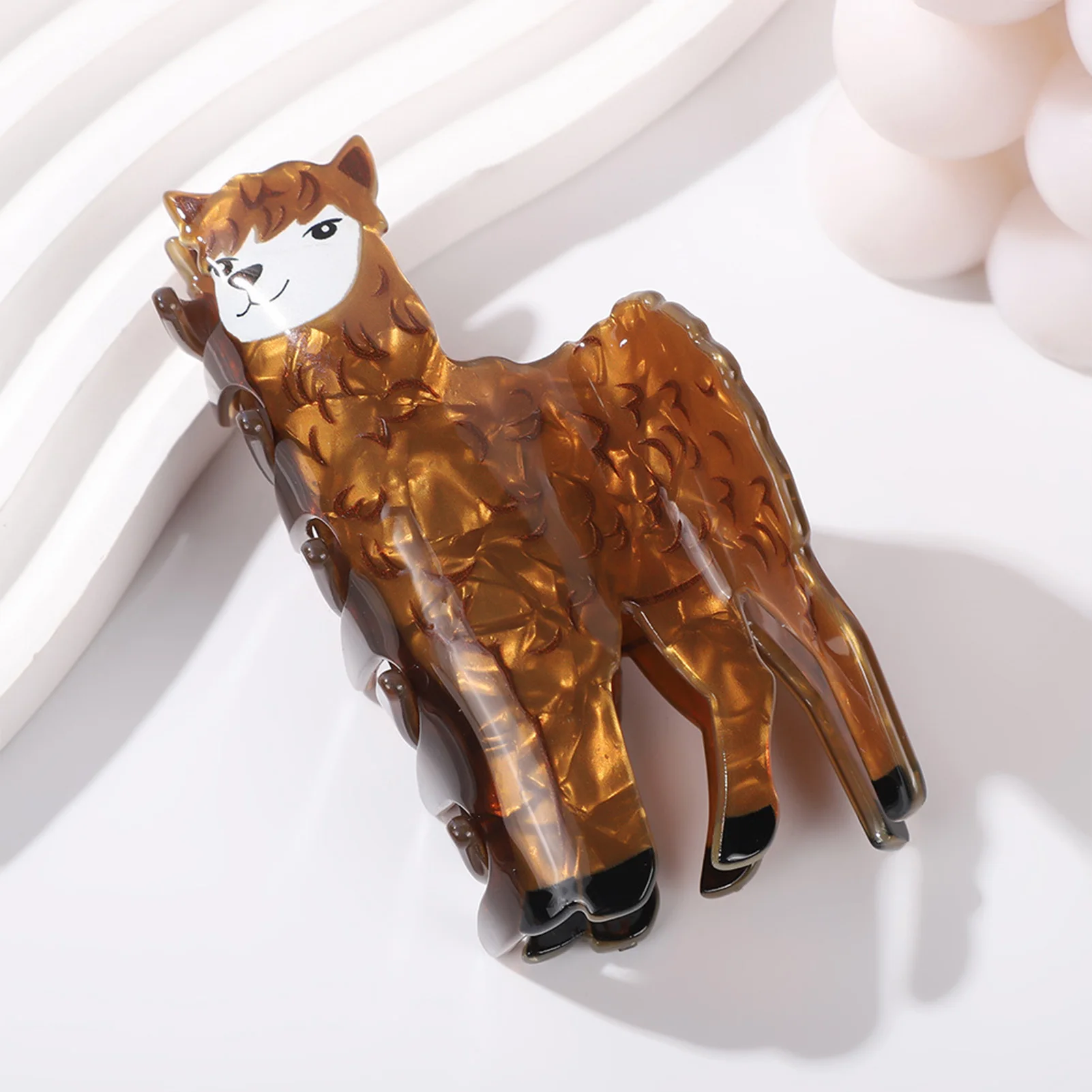 

Acrylic Animal Hair Claw Clips Durable Acrylic Large Hair Claw Clips for Thick Hair Women Girls Local Shipping