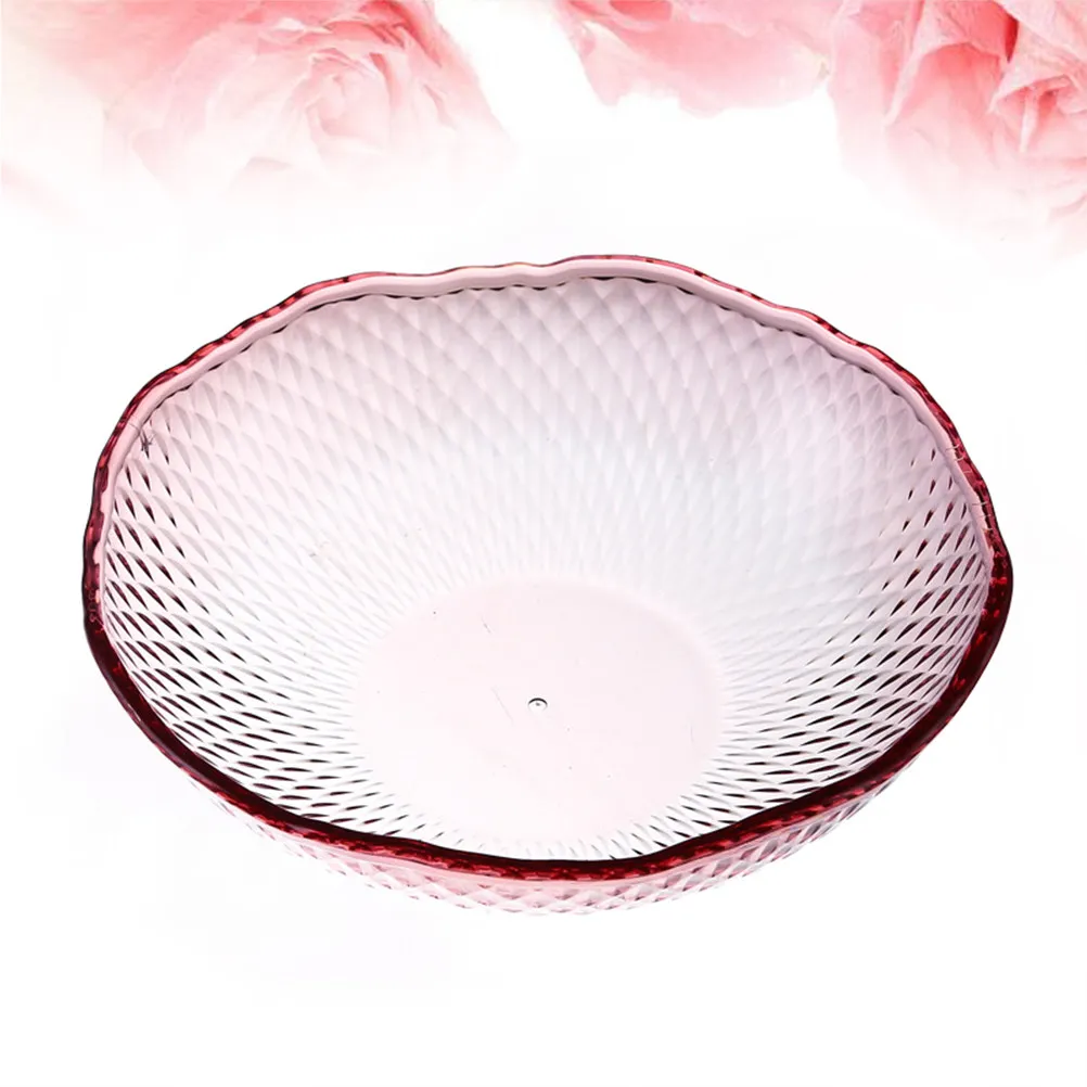 

Premium Glossy Crystal Clear Plastic Fruit Snack Plate Honeycomb Design Serving Tray for Candy Fruits Nuts Pastries Home Decor